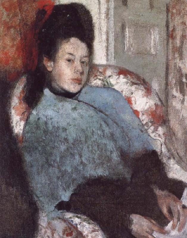 Germain Hilaire Edgard Degas Portrait of Elena Carafa oil painting image